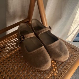 Small Lot Co. Classic Mary Janes in Clay